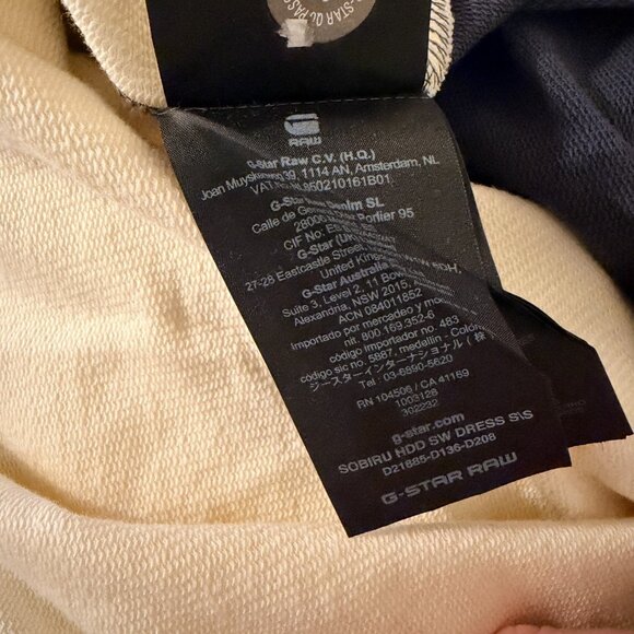 G-Star Sobiru Hoodie Sweat Dress – Fantem Blue/Papyrus – Women’s XL (NWT) - Picture 11 of 11